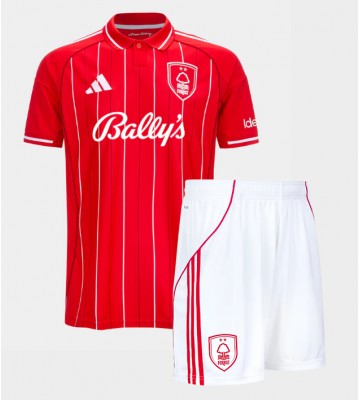 Nottingham Forest Elliot Anderson #8 Hjemmebanetrøje Børn 2025-26 Kortærmet (+ Korte bukser)